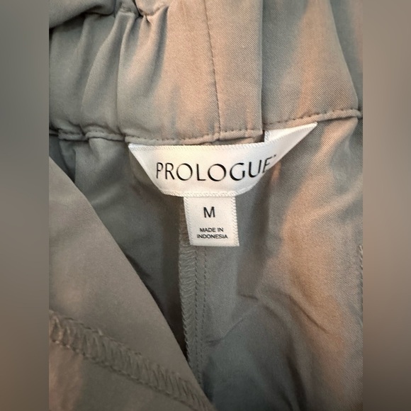 🎉Prologue Trousers W/Decorative Waistband & Sash Greige Color Size M - Picture 3 of 11